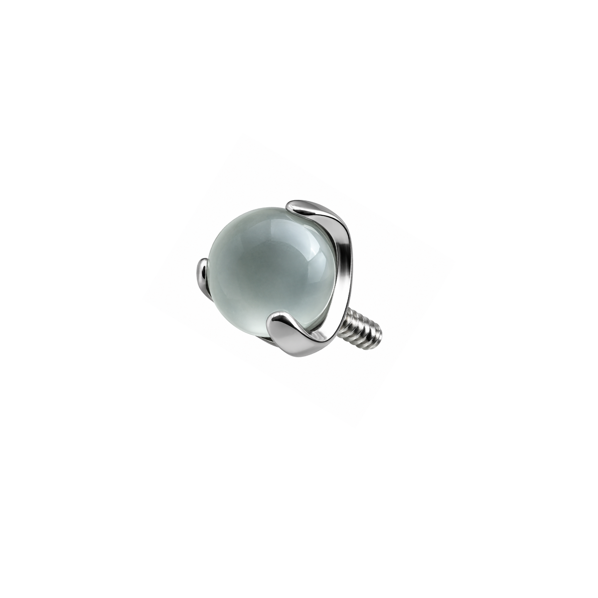 Moonstone Threaded 16g Sphere