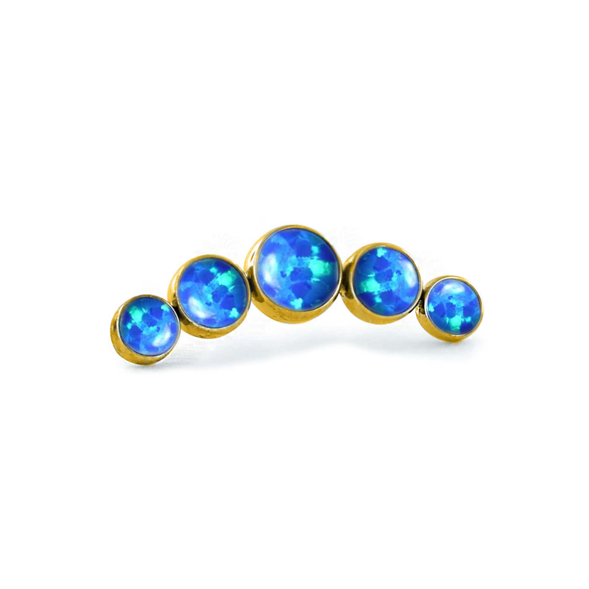 Capri Blue Opal 5 Bezel Cluster