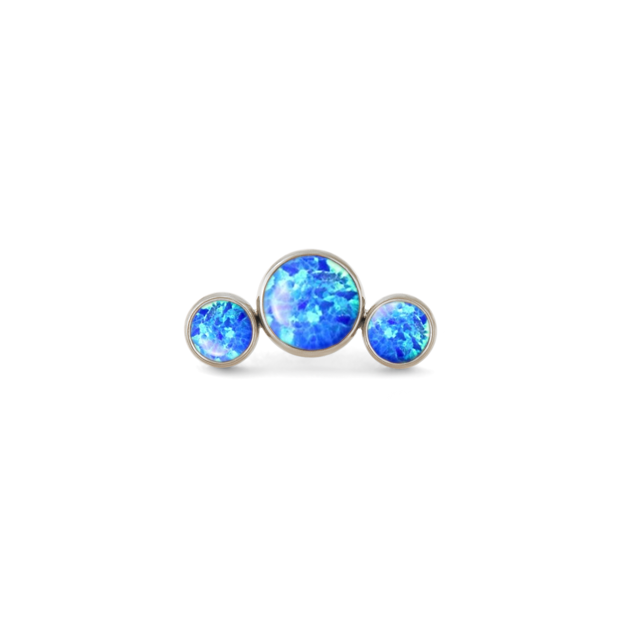 Capri Blue Opal 3 Bezel Cluster