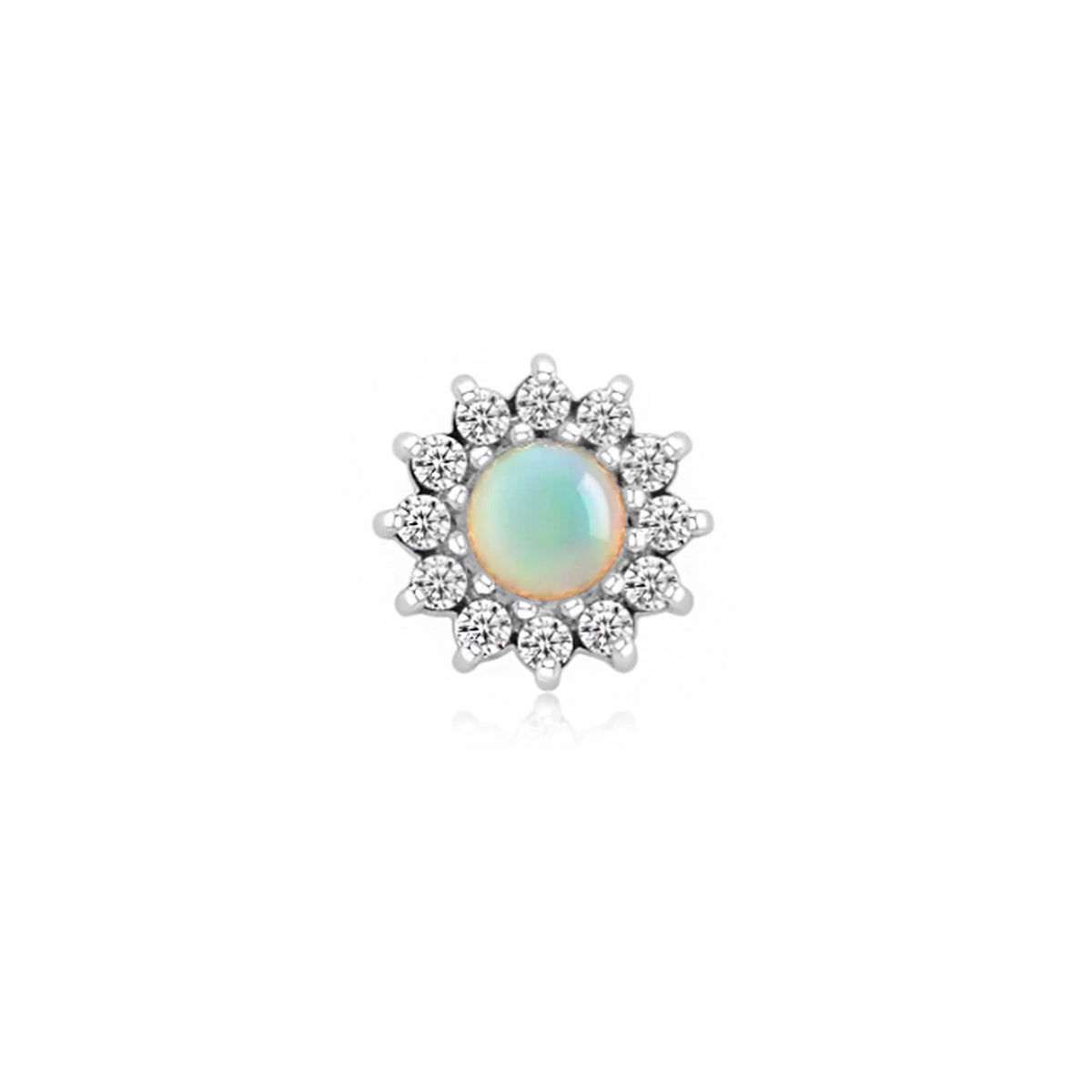 Helia White Opal