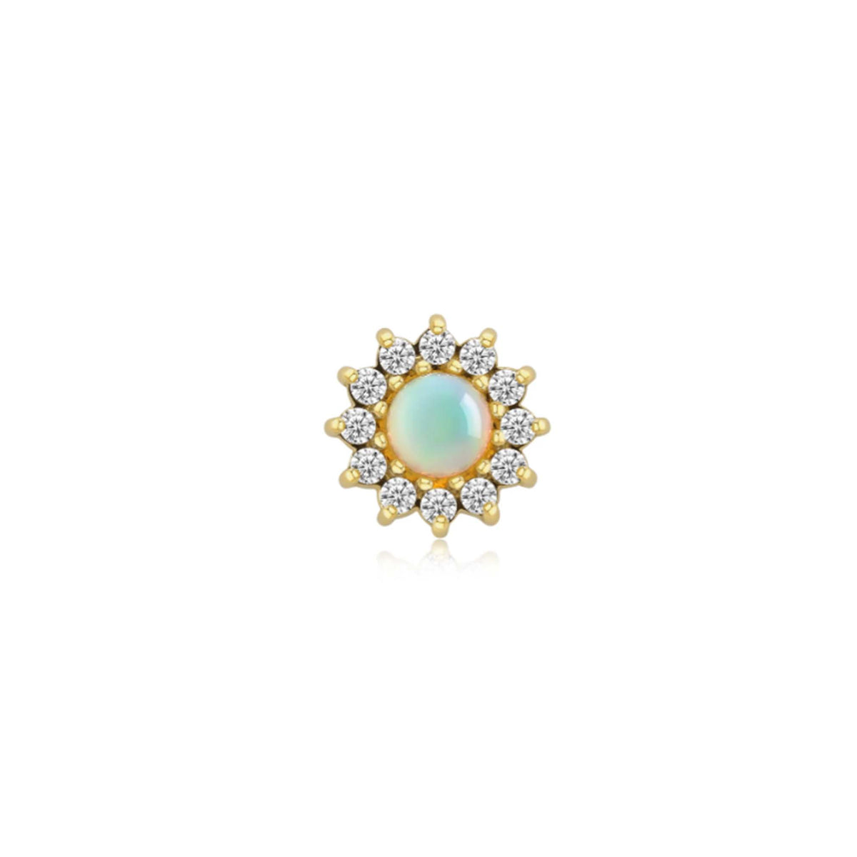 Helia White Opal