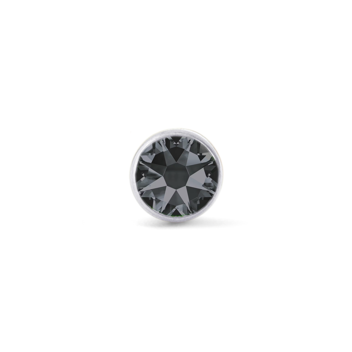 Black Cylinder Bezel Gem