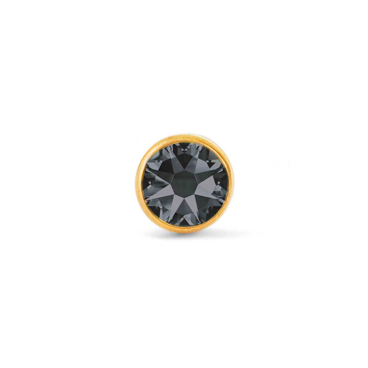Black Cylinder Bezel Gem
