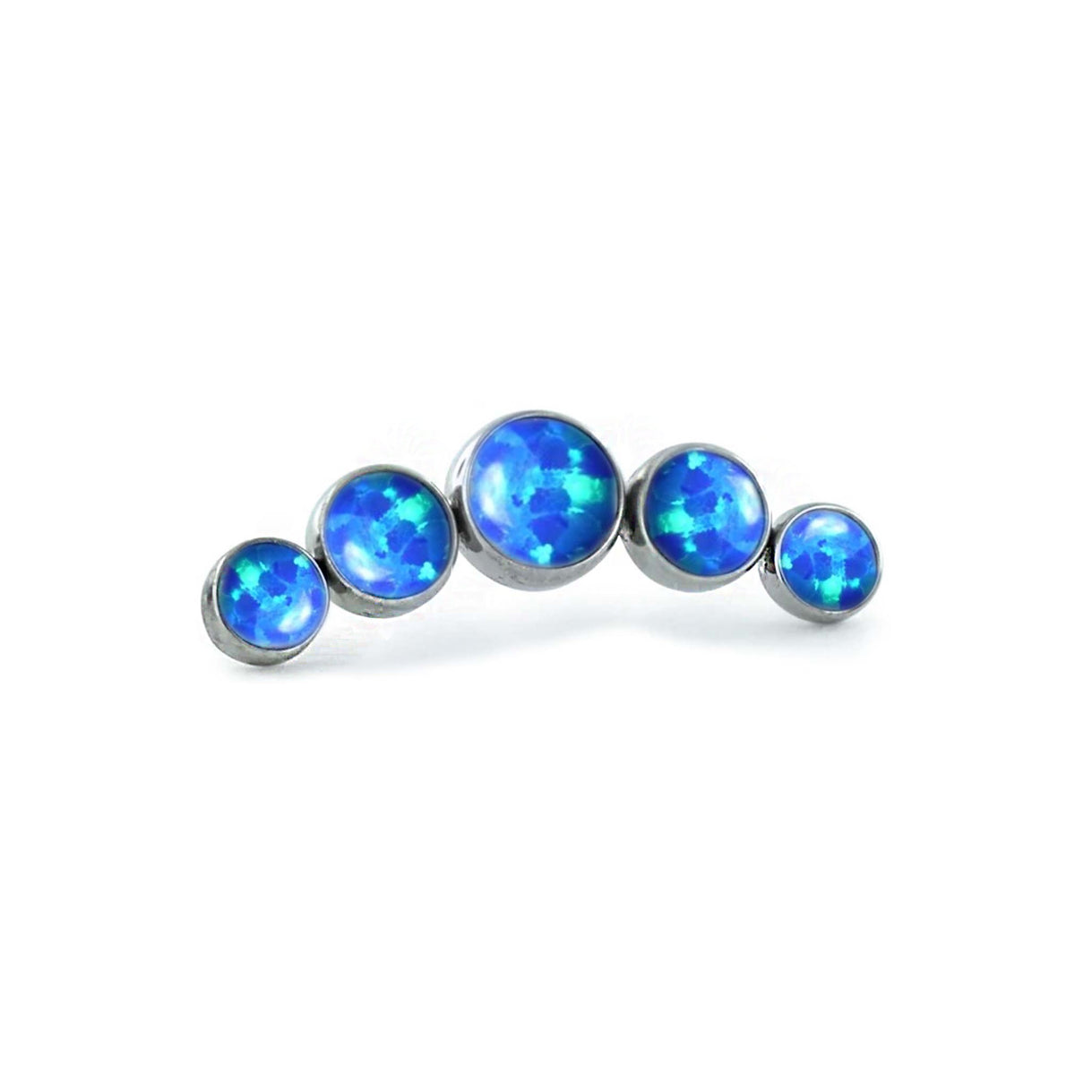 Capri Blue Opal 5 Bezel Cluster