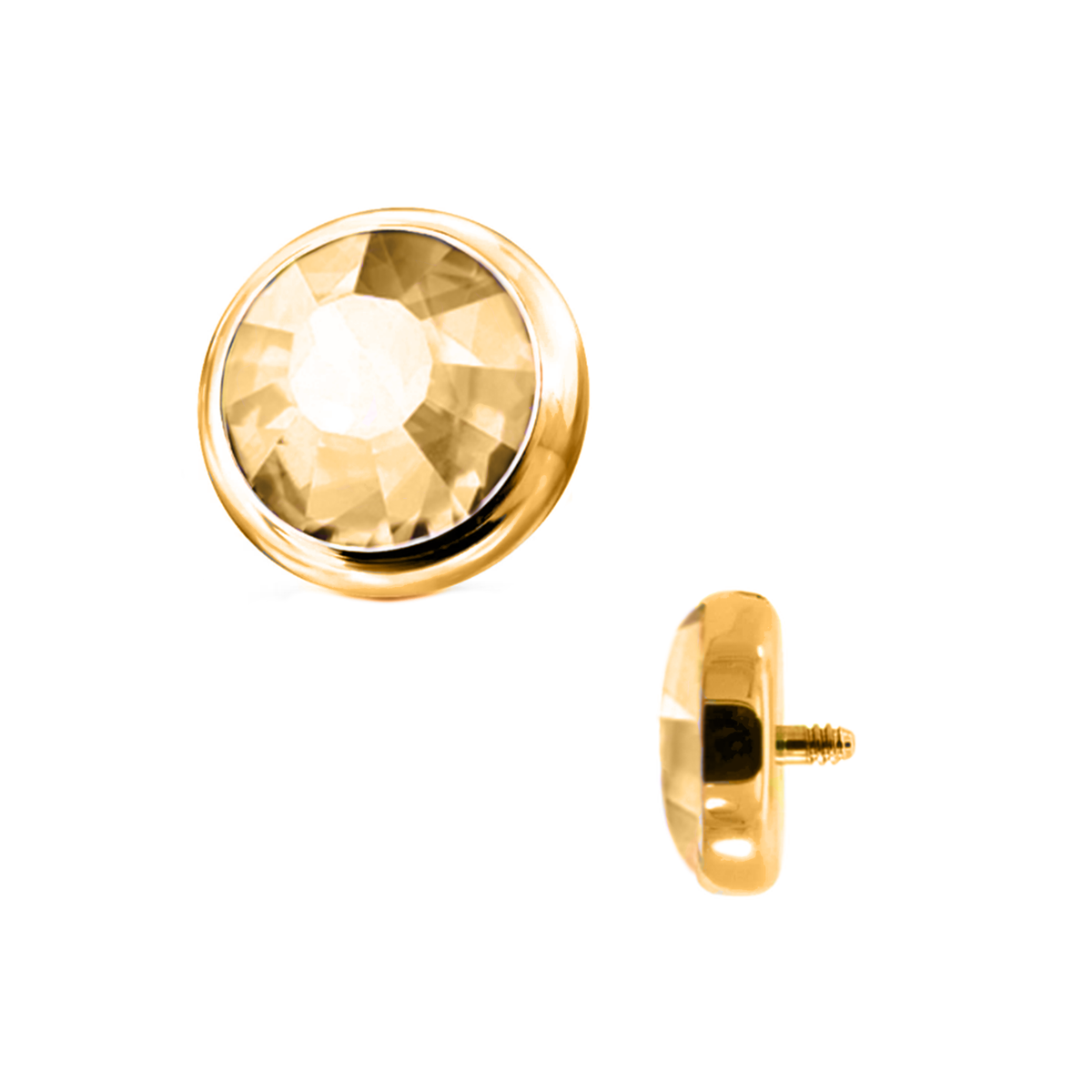Champagne 1.6mm (14g) Flat Gem