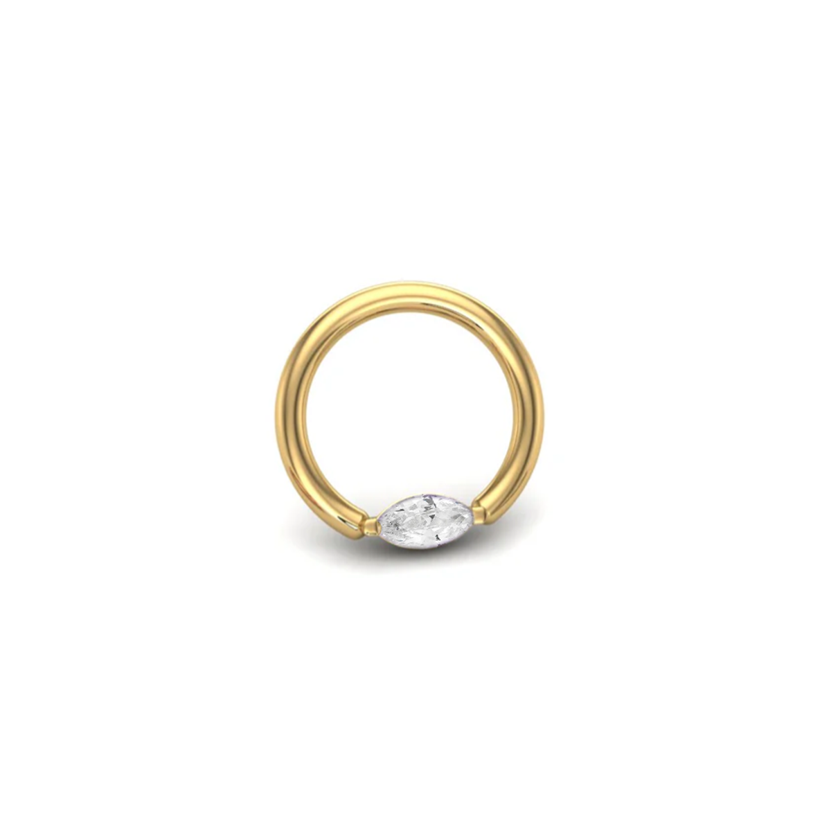 Clear Marquise Seam Ring