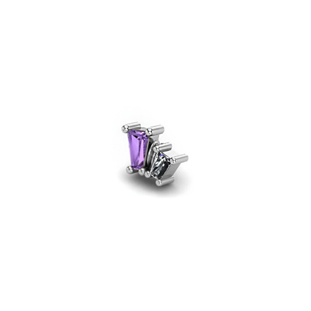 Mushroom Eliane Amethyst CZ
