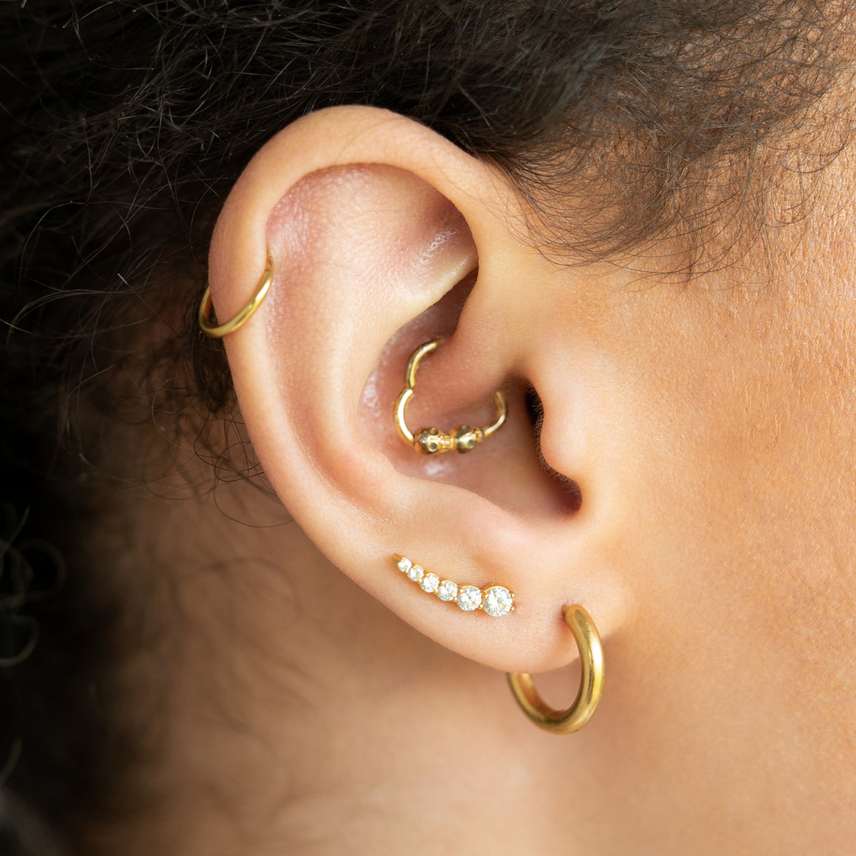 Hinge Ring 1.2mm in Gold