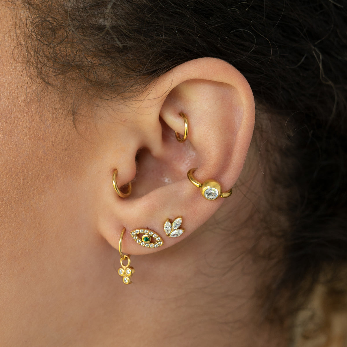 Hinge Ring 1.2mm in Gold