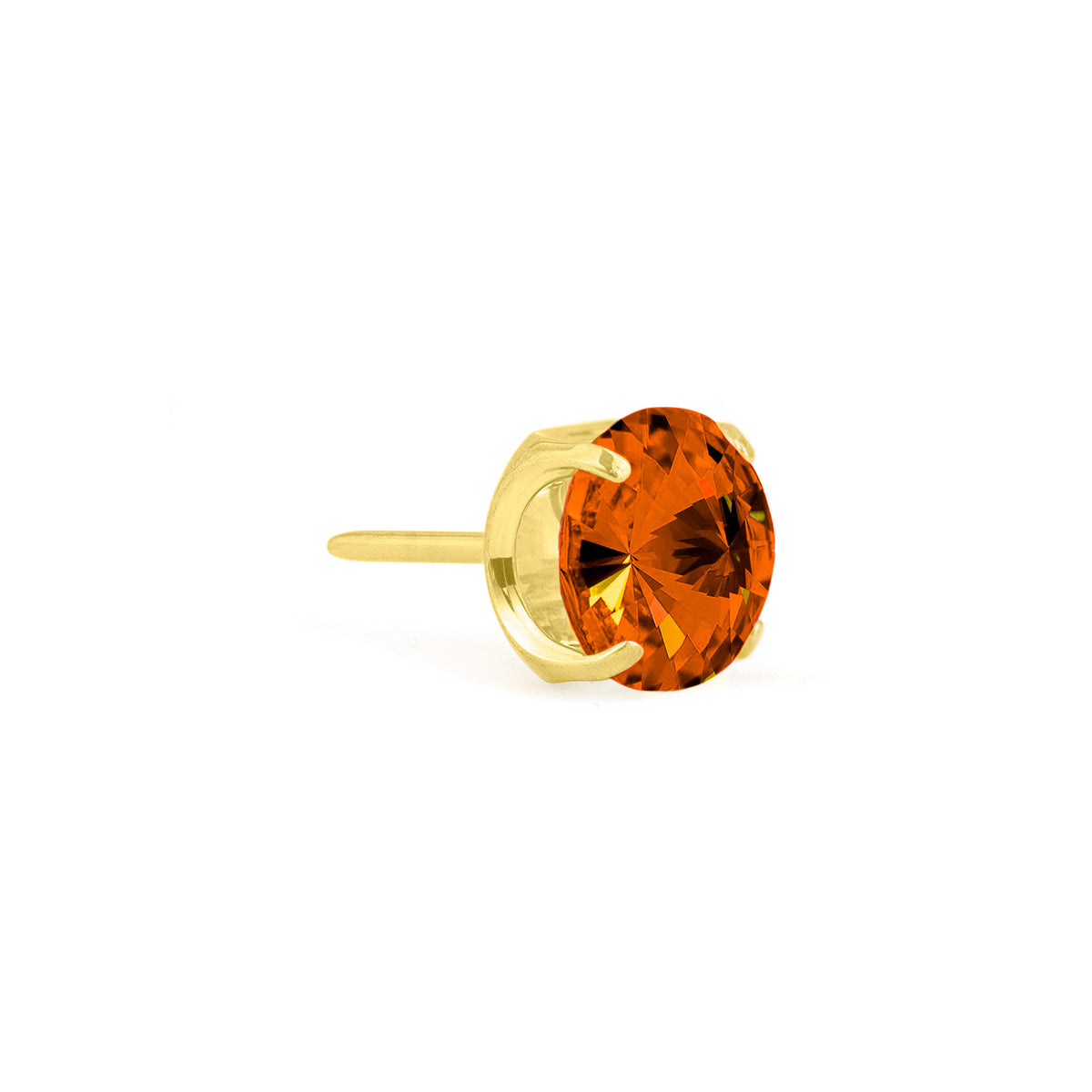 Orange Prong Gem