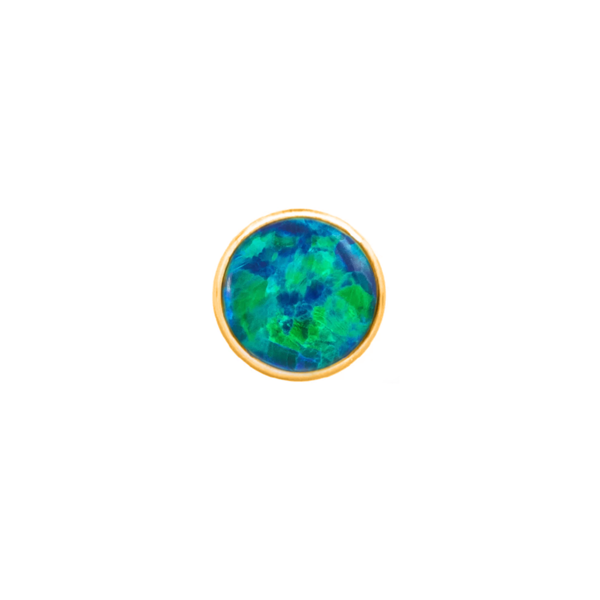 Peacock Opal Threaded 16g Cabochon