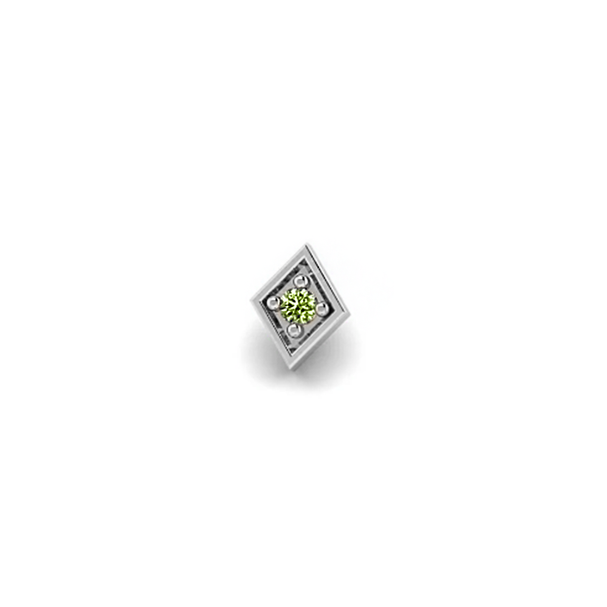 Mushroom Prism Peridot CZ