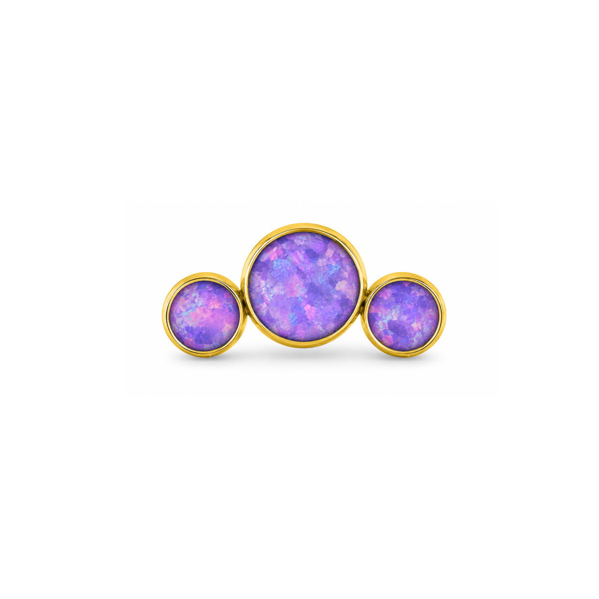 Purple Opal 3 Bezel Cluster