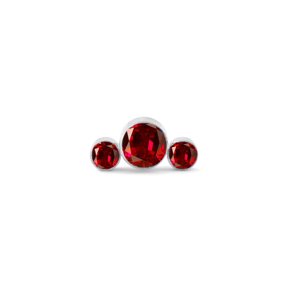 Ruby Bezel Cluster