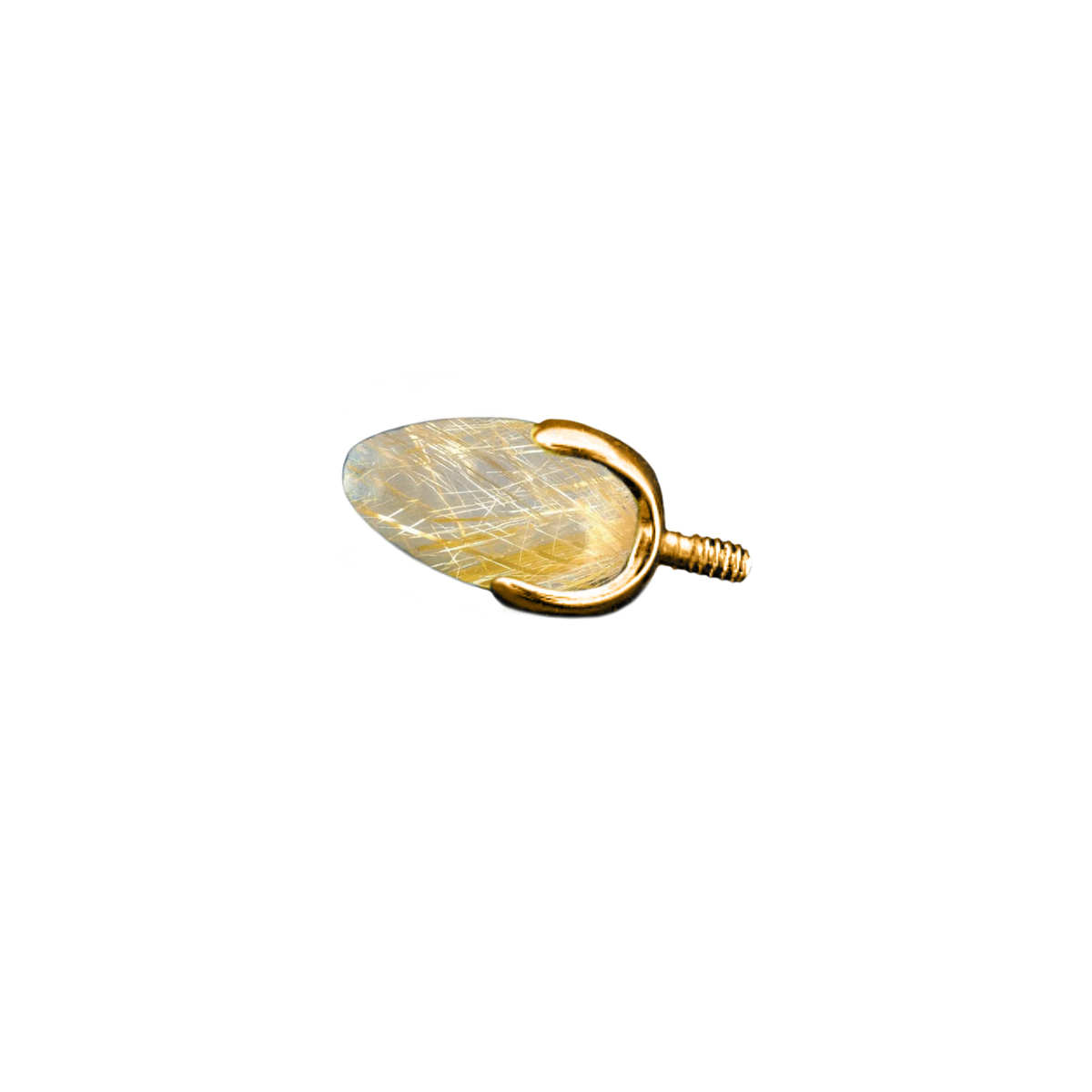 Rutilated Quartz Bullet