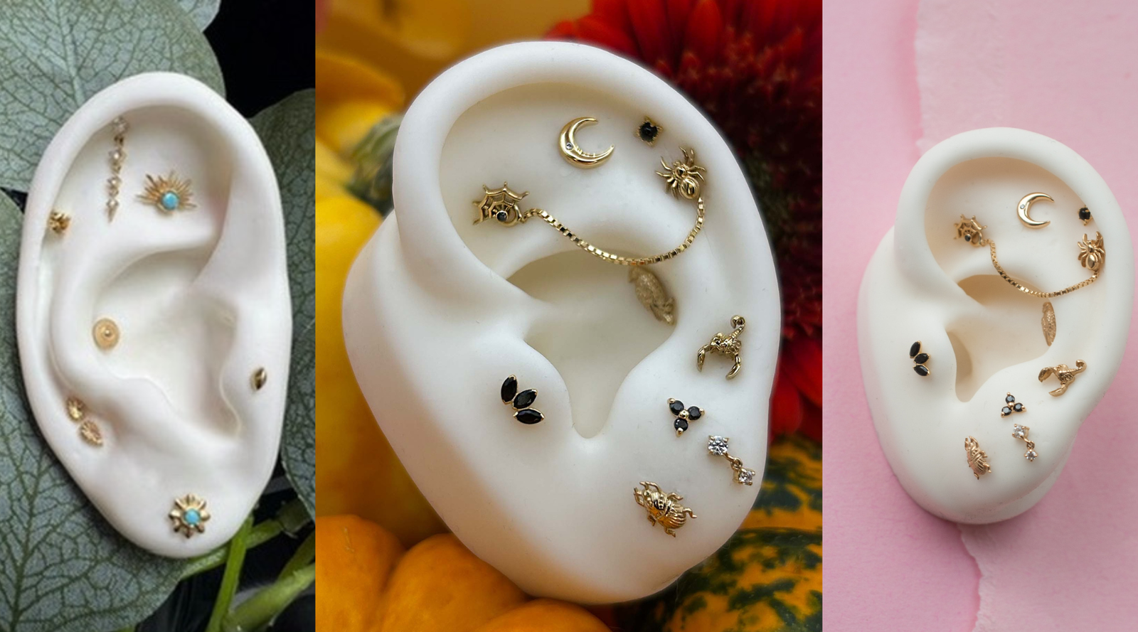 MetalMorphosis Piercing Stacking & Styling: The Art of the Curated Ear Featured Photo Featuring 3 curated ear stacks