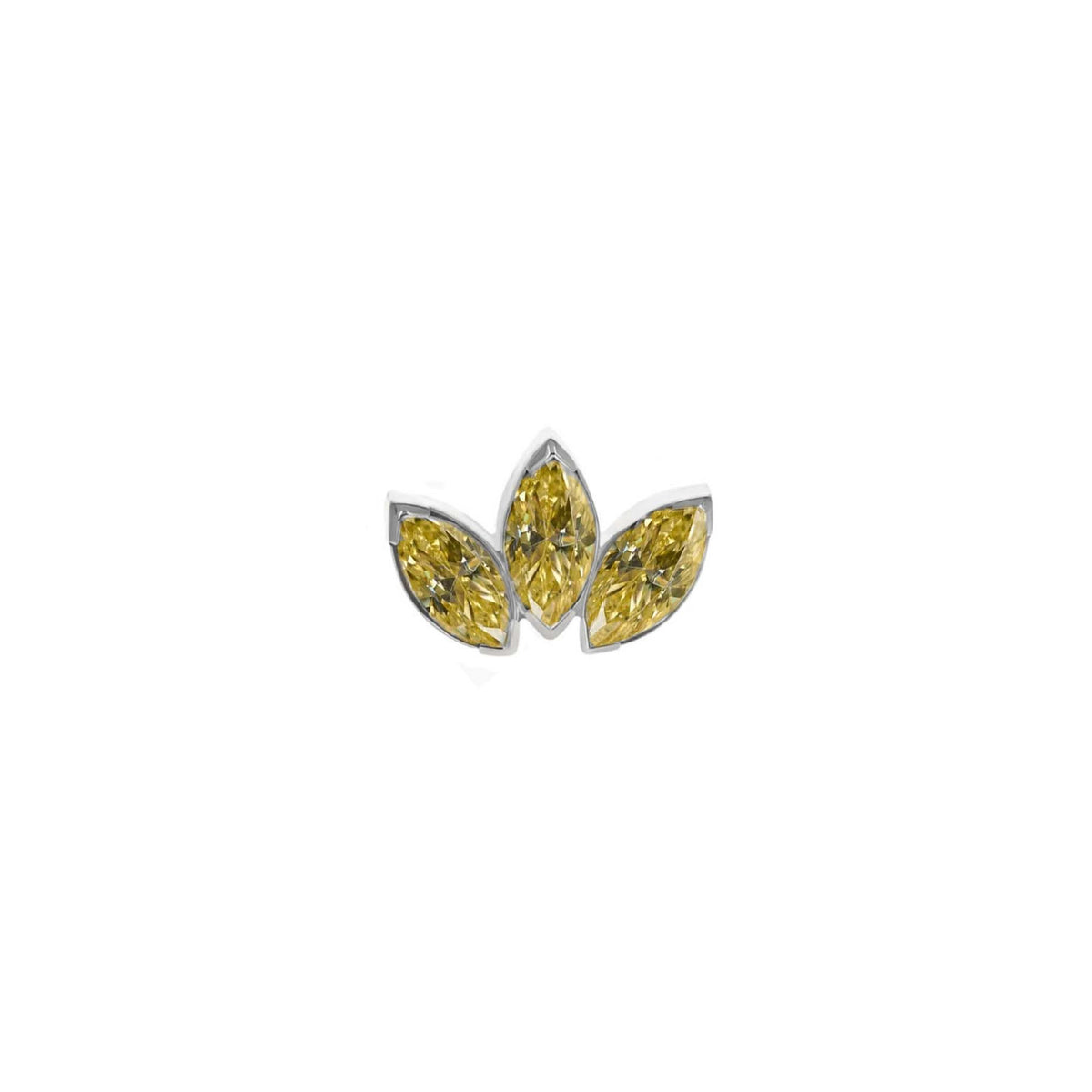 Three Gem Marquise Fan Champagne