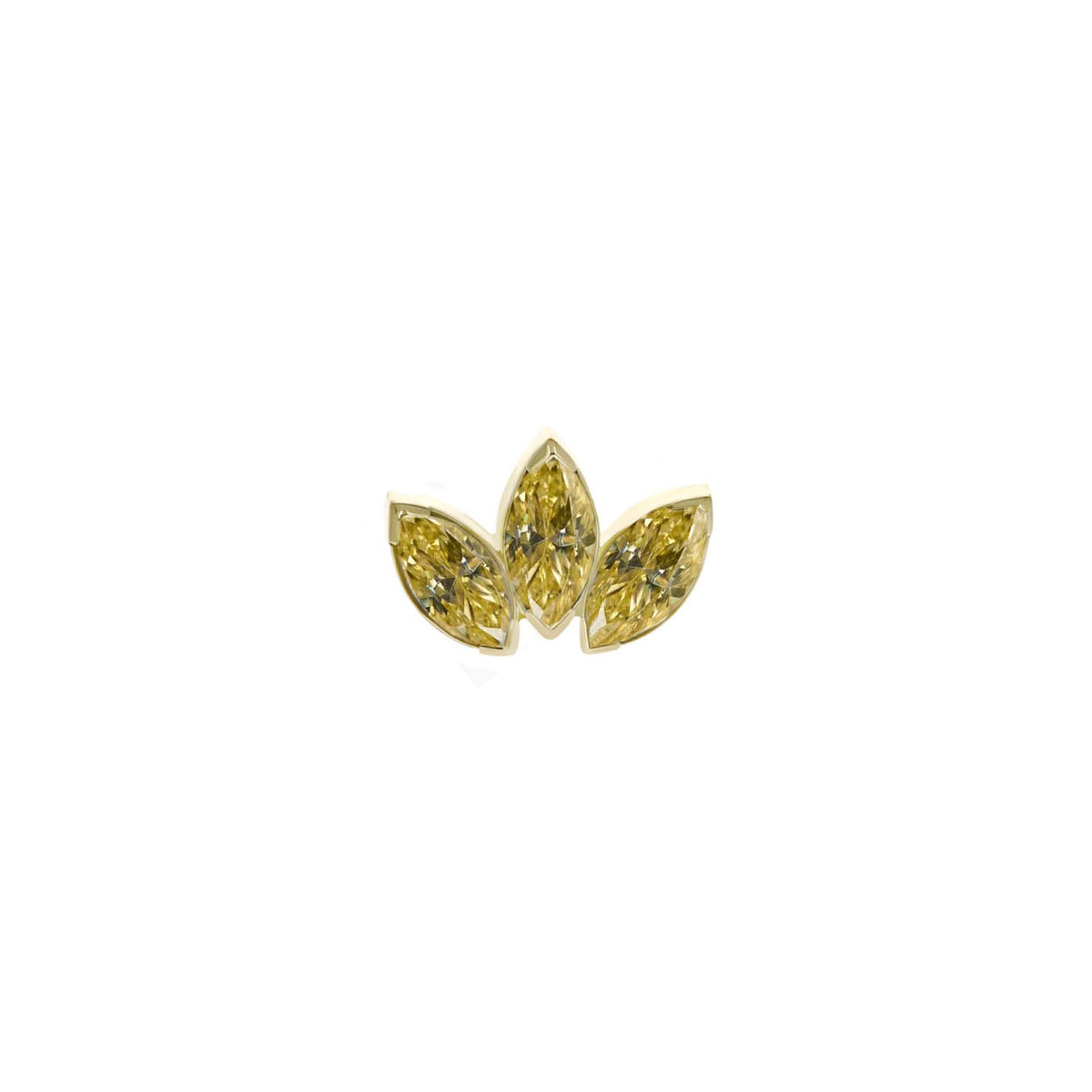 Three Gem Marquise Fan Champagne
