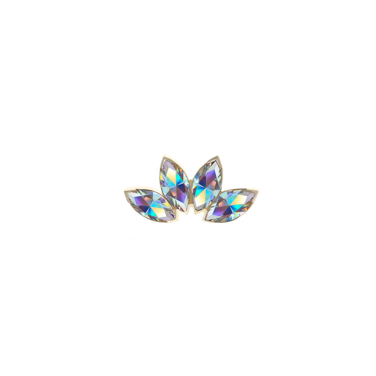 Four Gem Aurora Marquise Fan