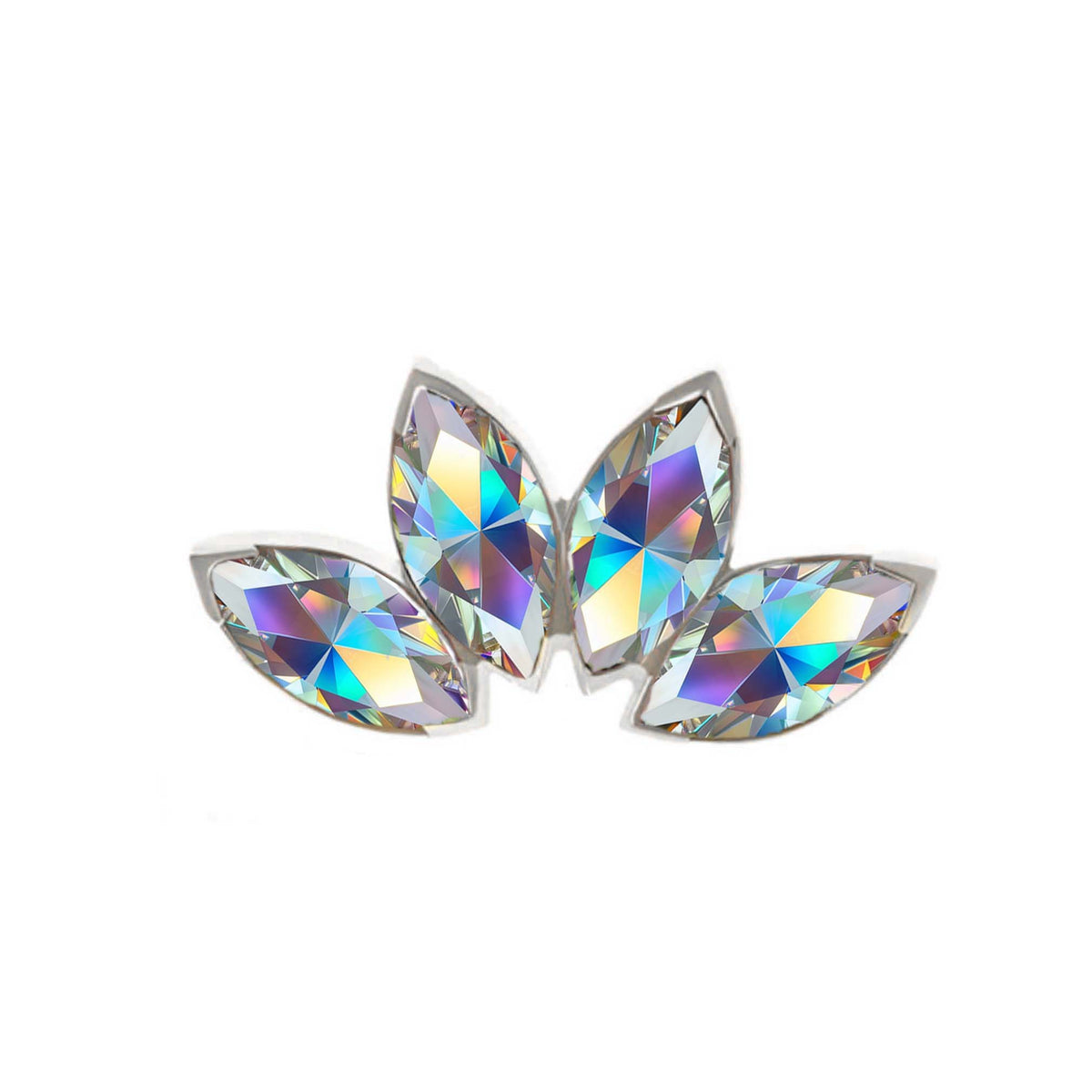Four Gem Aurora Marquise Fan