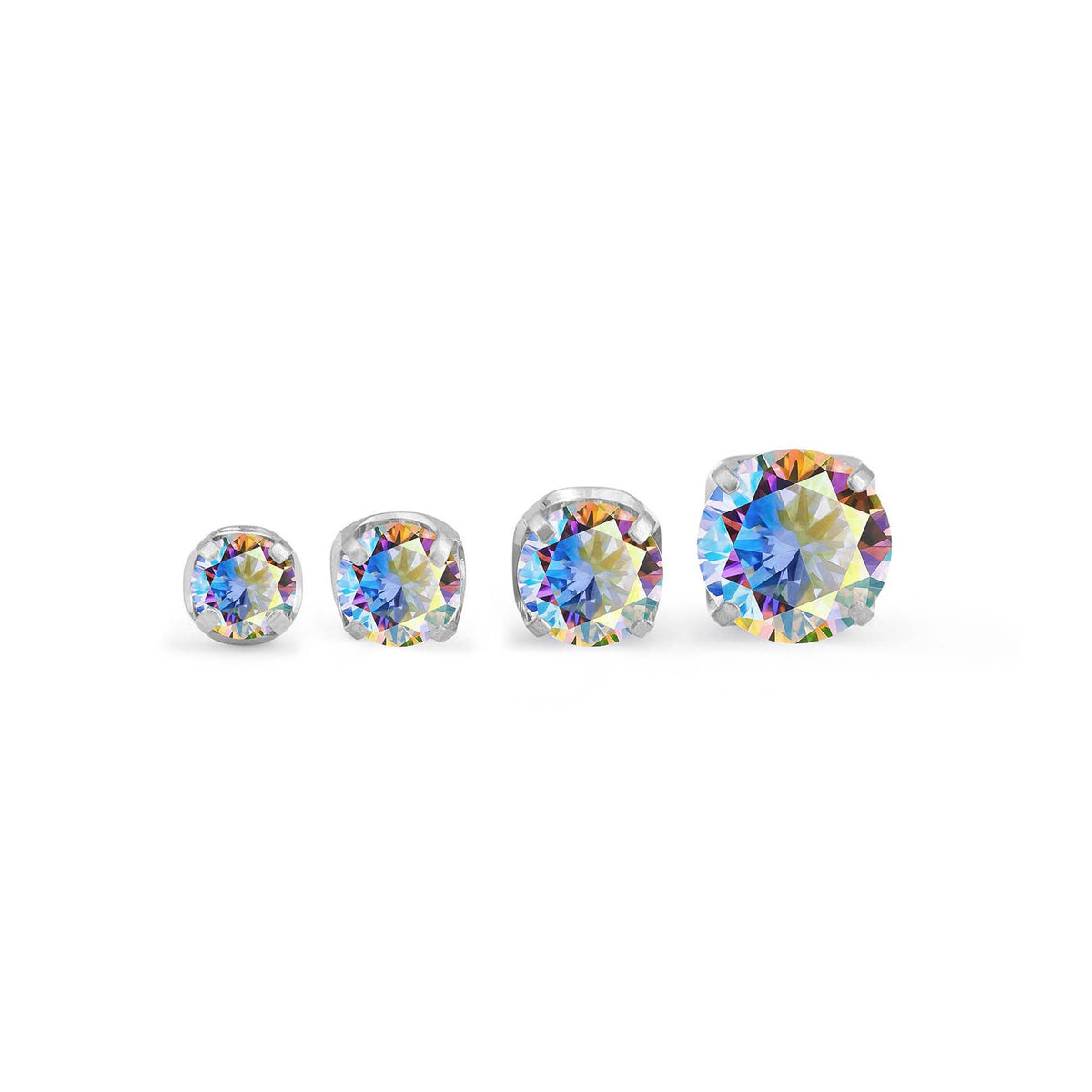 Aurora Borealis Prong Gem