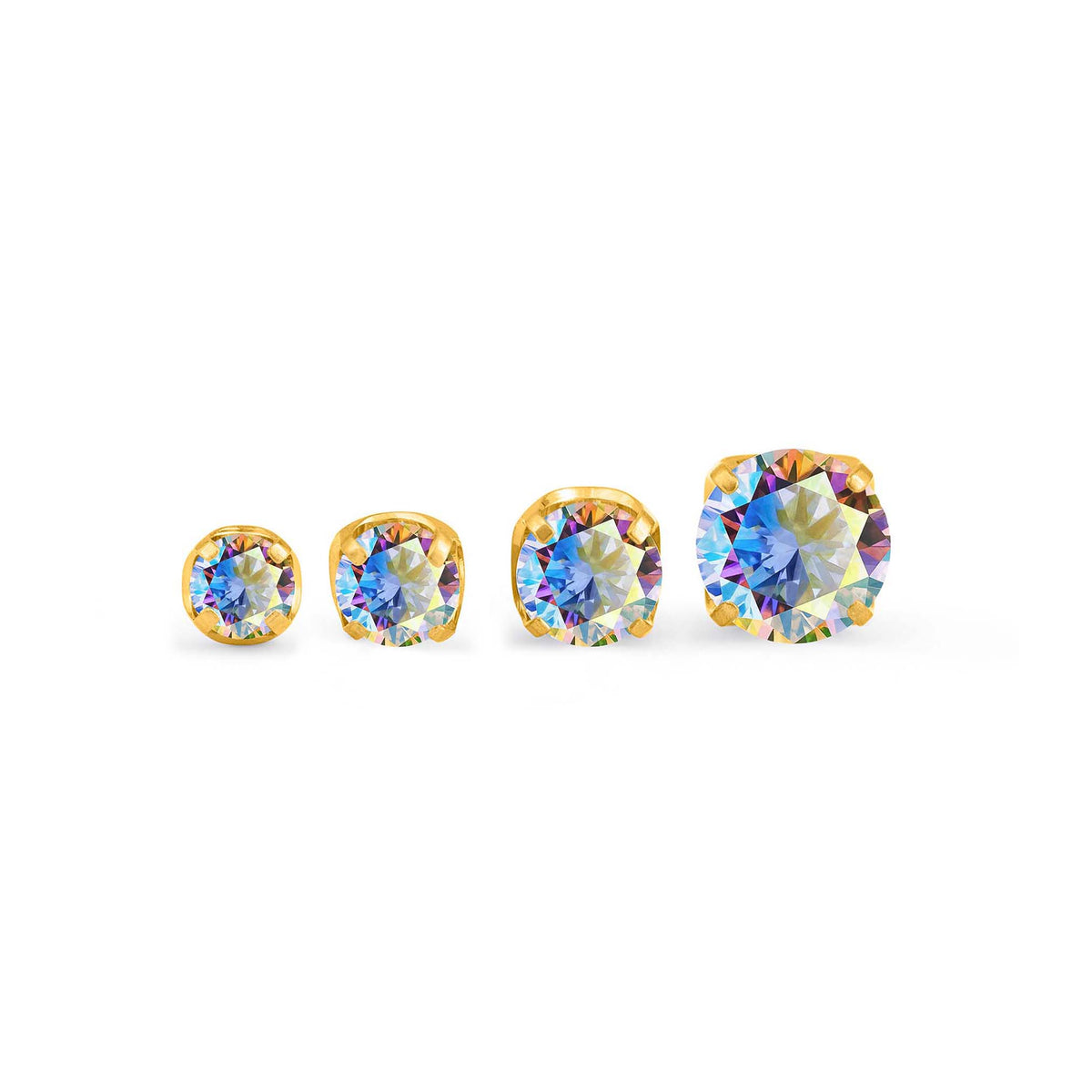 Aurora Borealis Prong Gem