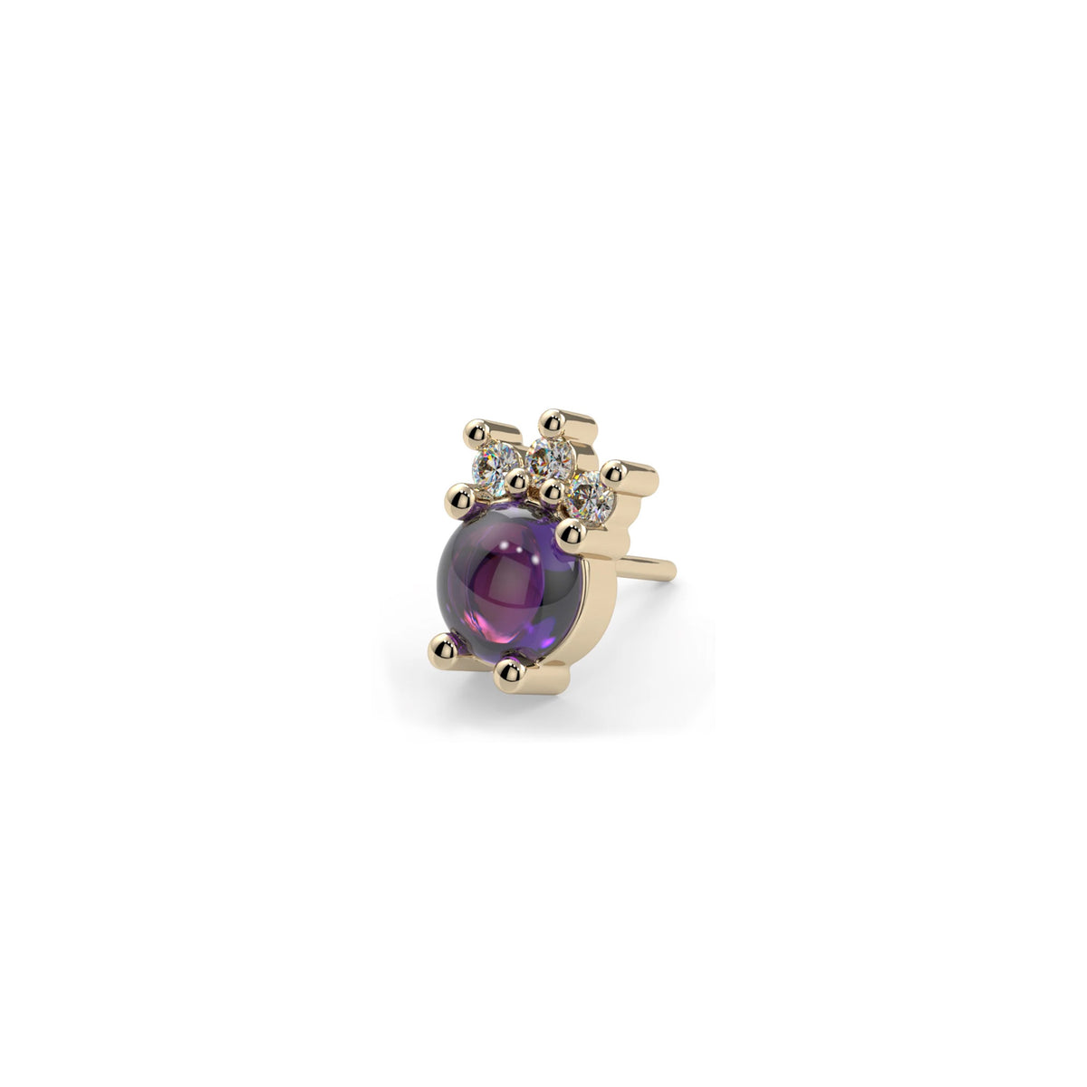 Amethyst Cabochon Trinity