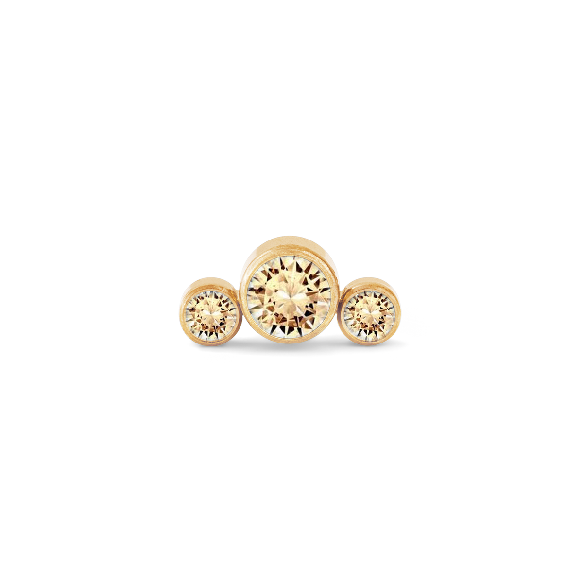 Champagne 3 Bezel Cluster