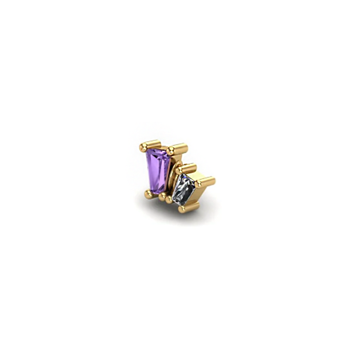 Mushroom Eliane Amethyst CZ