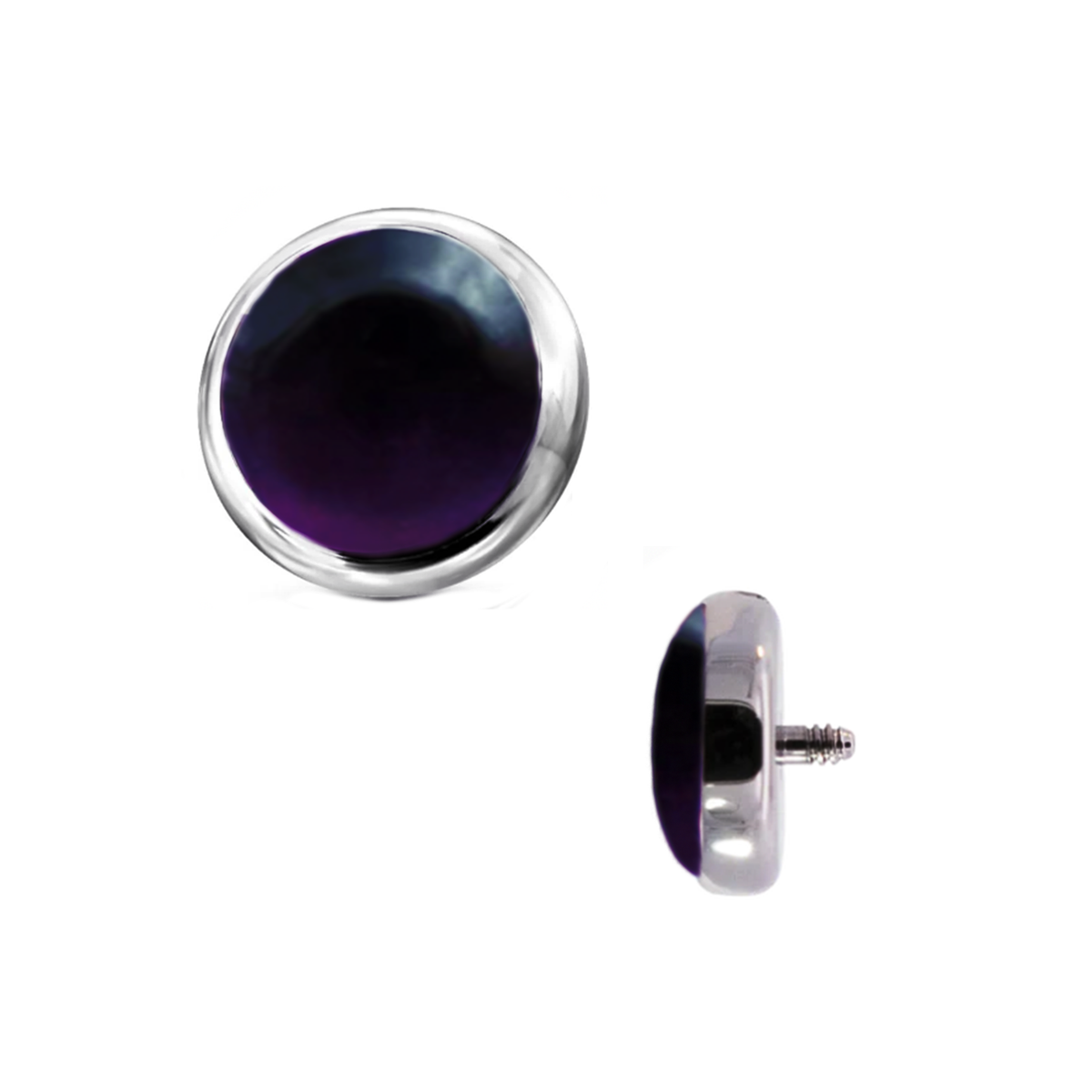 Sandblasted Amethyst 1.6mm (14g) Cabochon