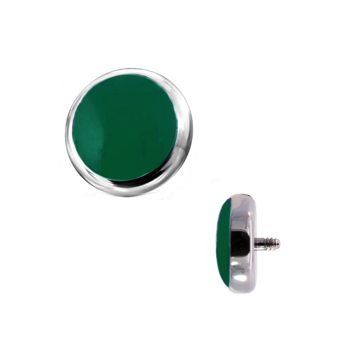Sandblasted Green Onyx 1.6mm (14g) Cabochon