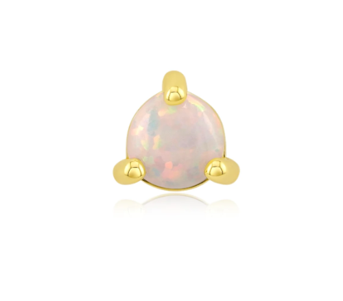 3 Prong White Opal