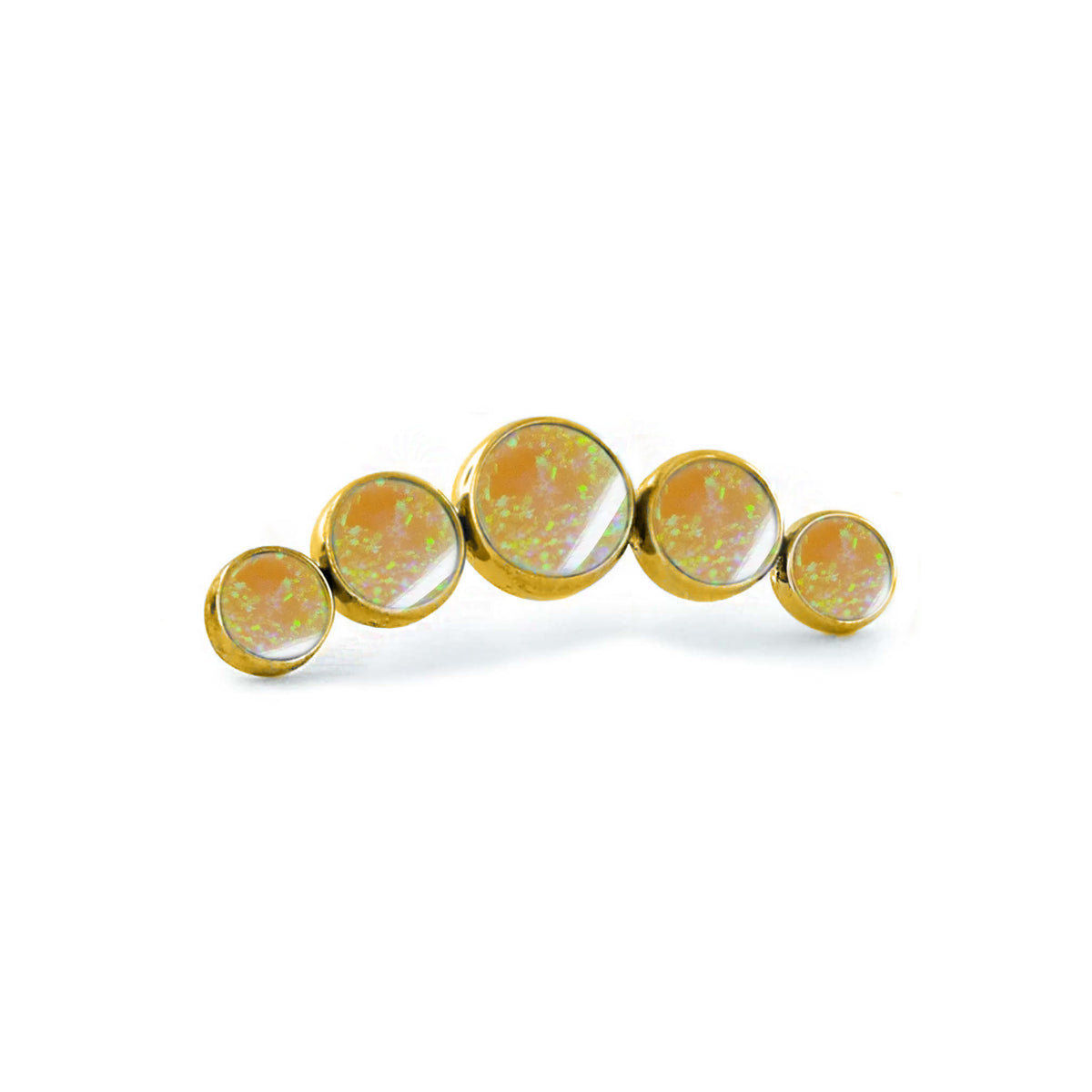 Yellow Opal 5 Bezel Cluster