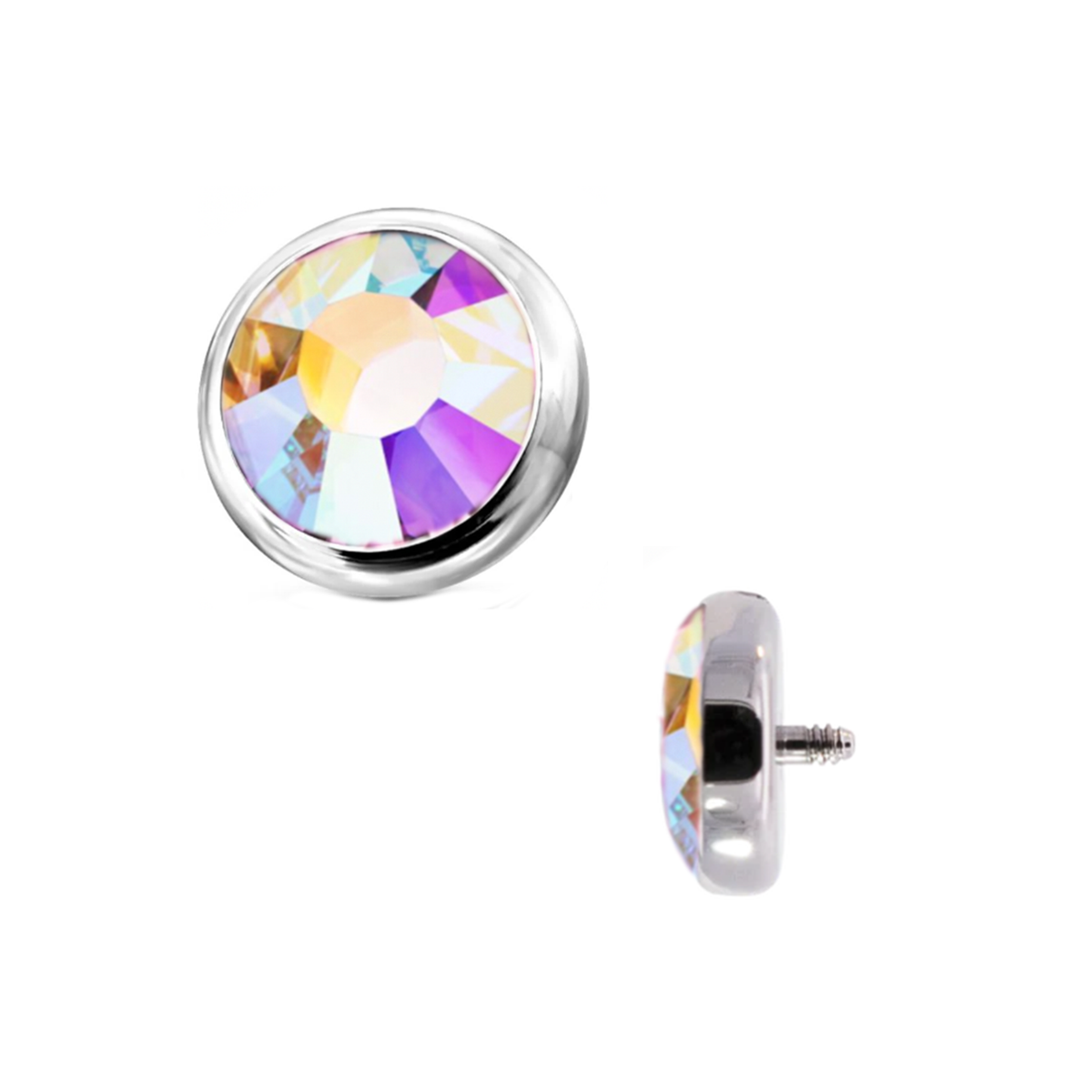 Aurora Borealis 1.6mm (14g) Flat Gem