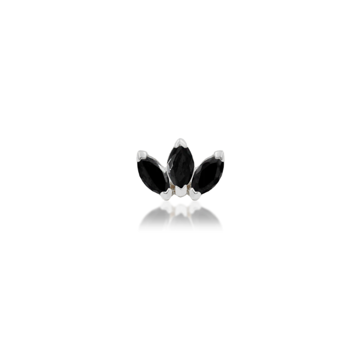 Triple Marquise Black CZ