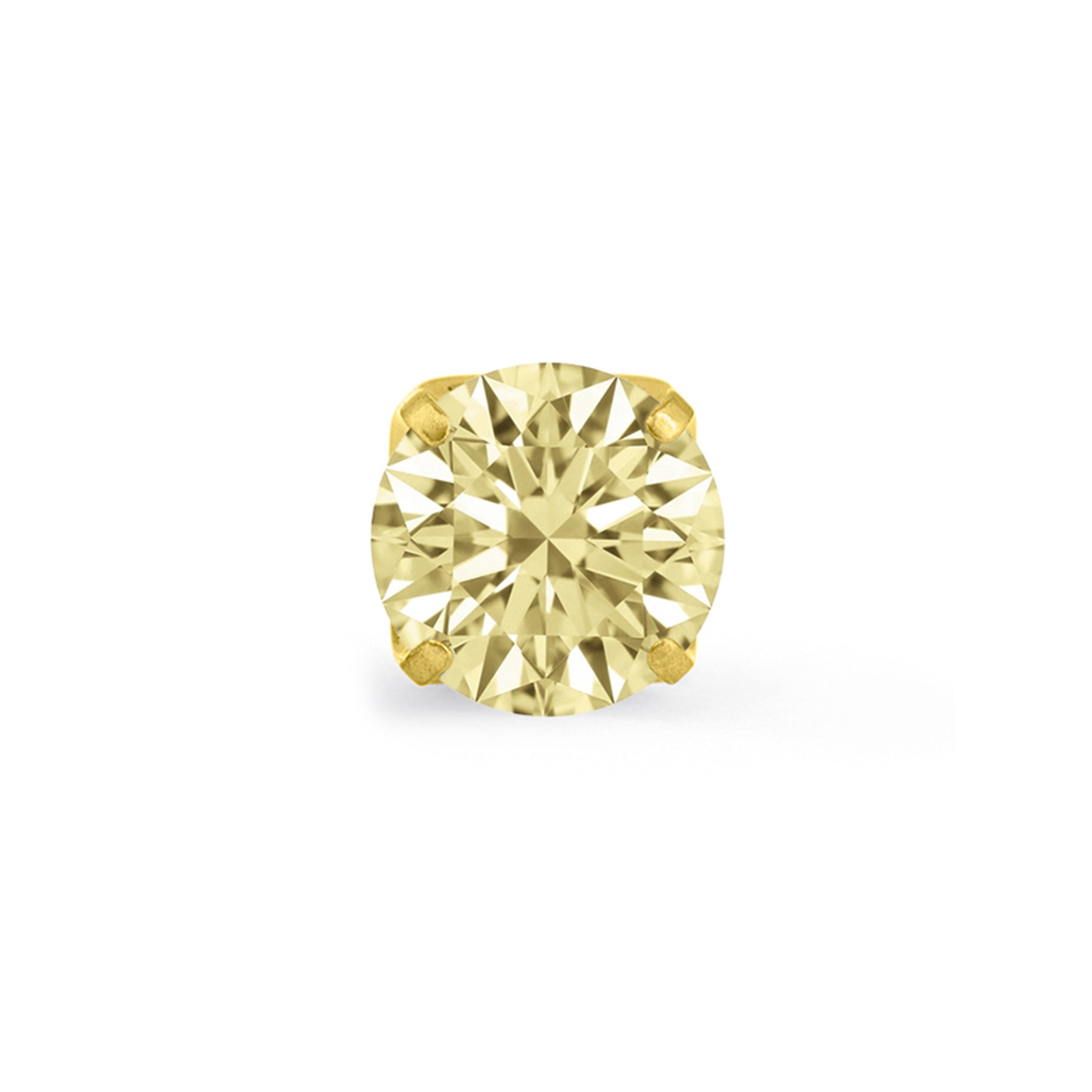Champagne Prong Gem