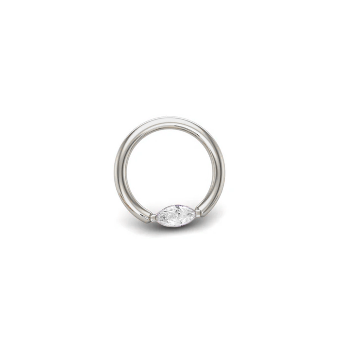 Clear Marquise Seam Ring