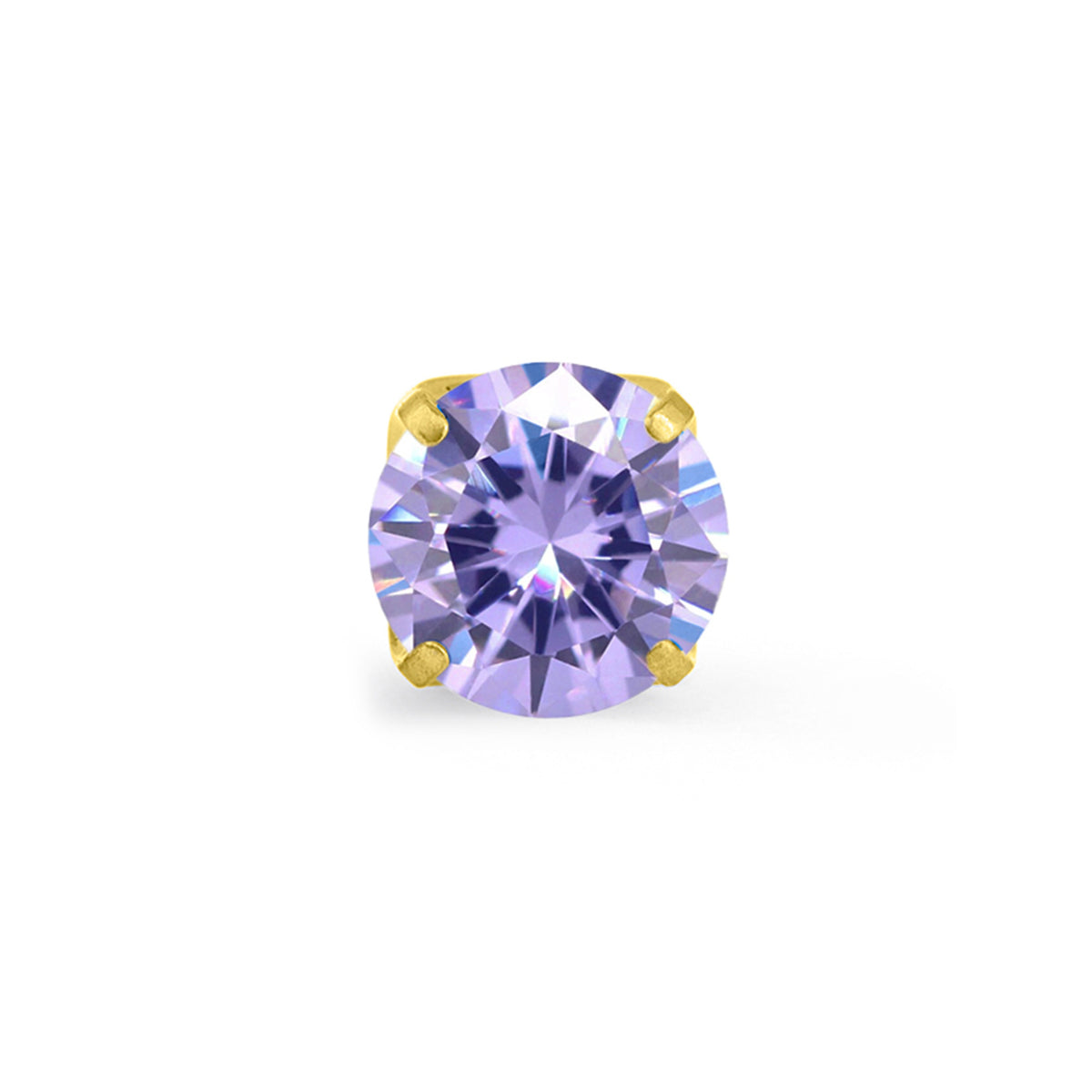 Lavender Prong Gem