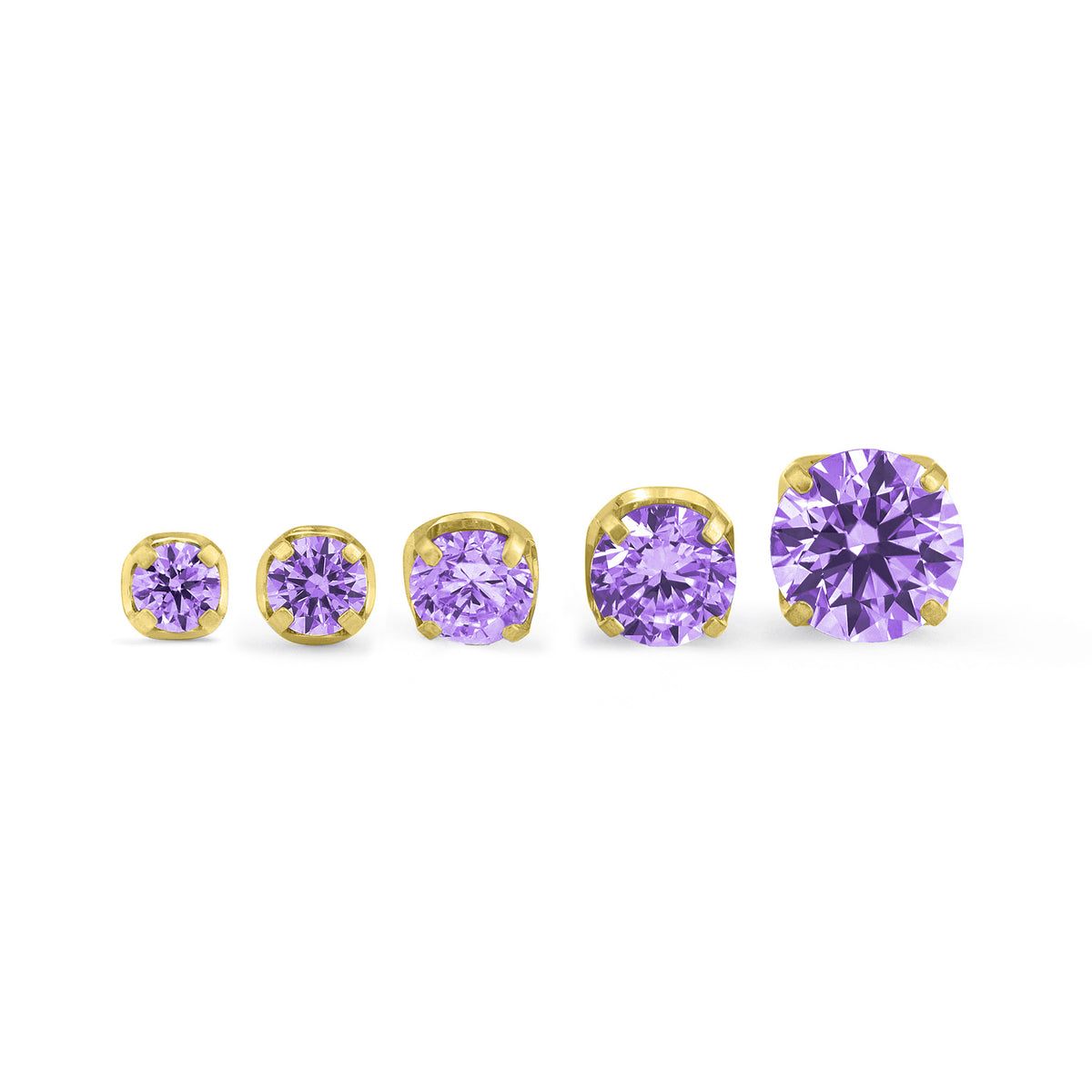 Lavender Prong Gem