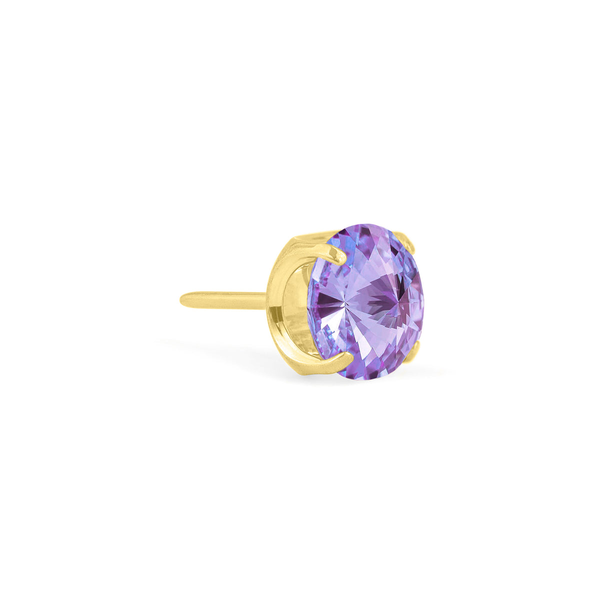 Lavender Prong Gem