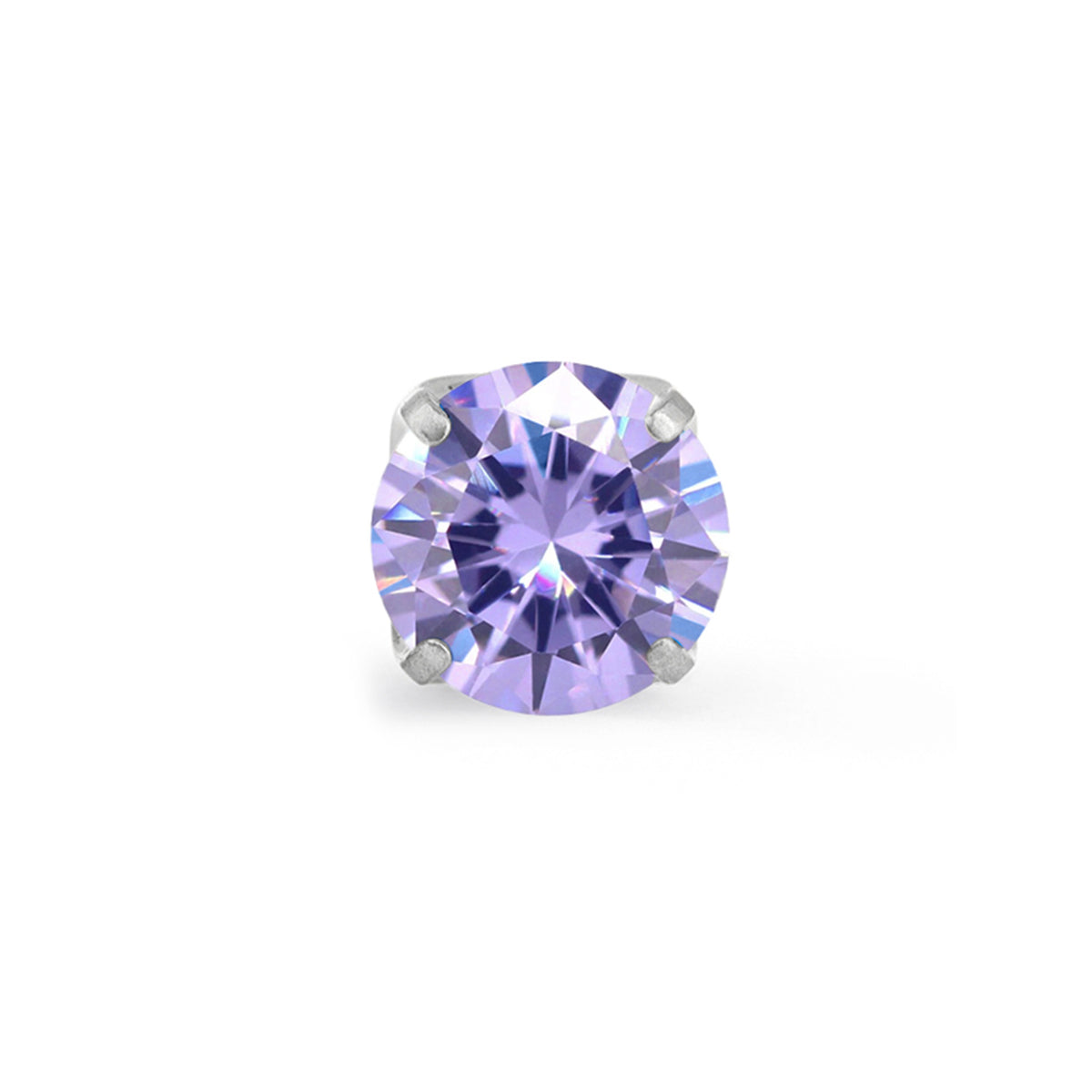 Lavender Prong Gem