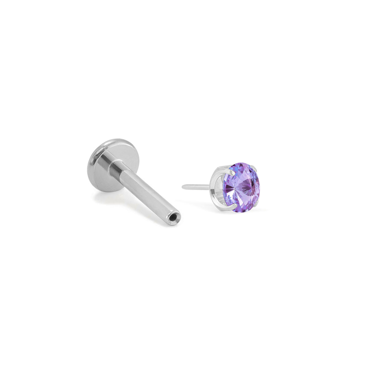 Lavender Prong Gem