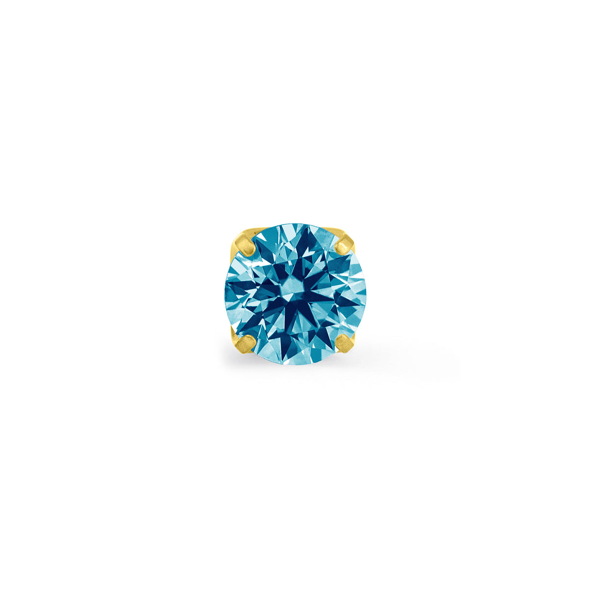 Light Blue Prong Gem