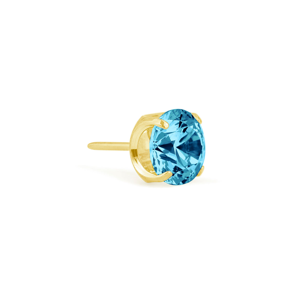 Light Blue Prong Gem