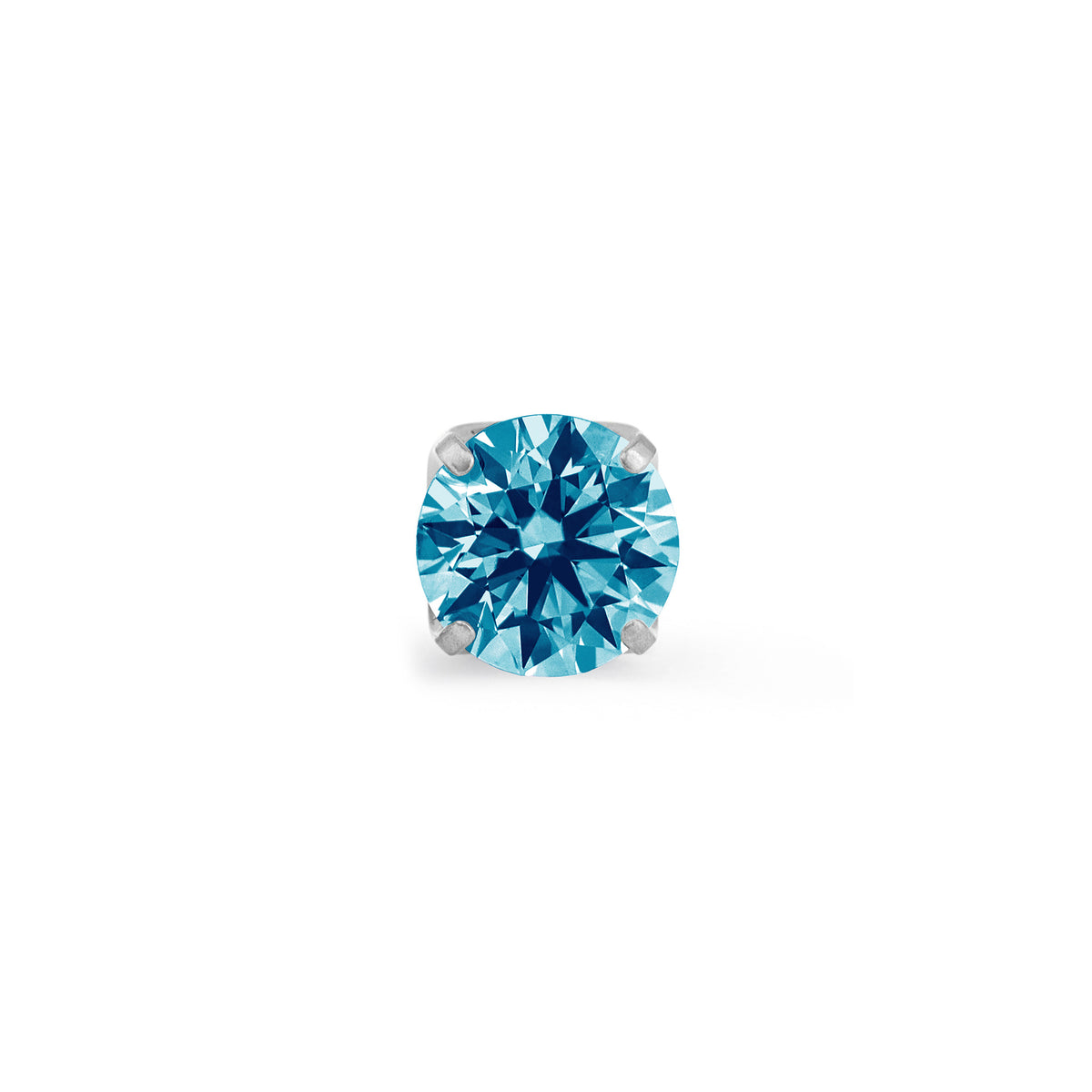 Light Blue Prong Gem