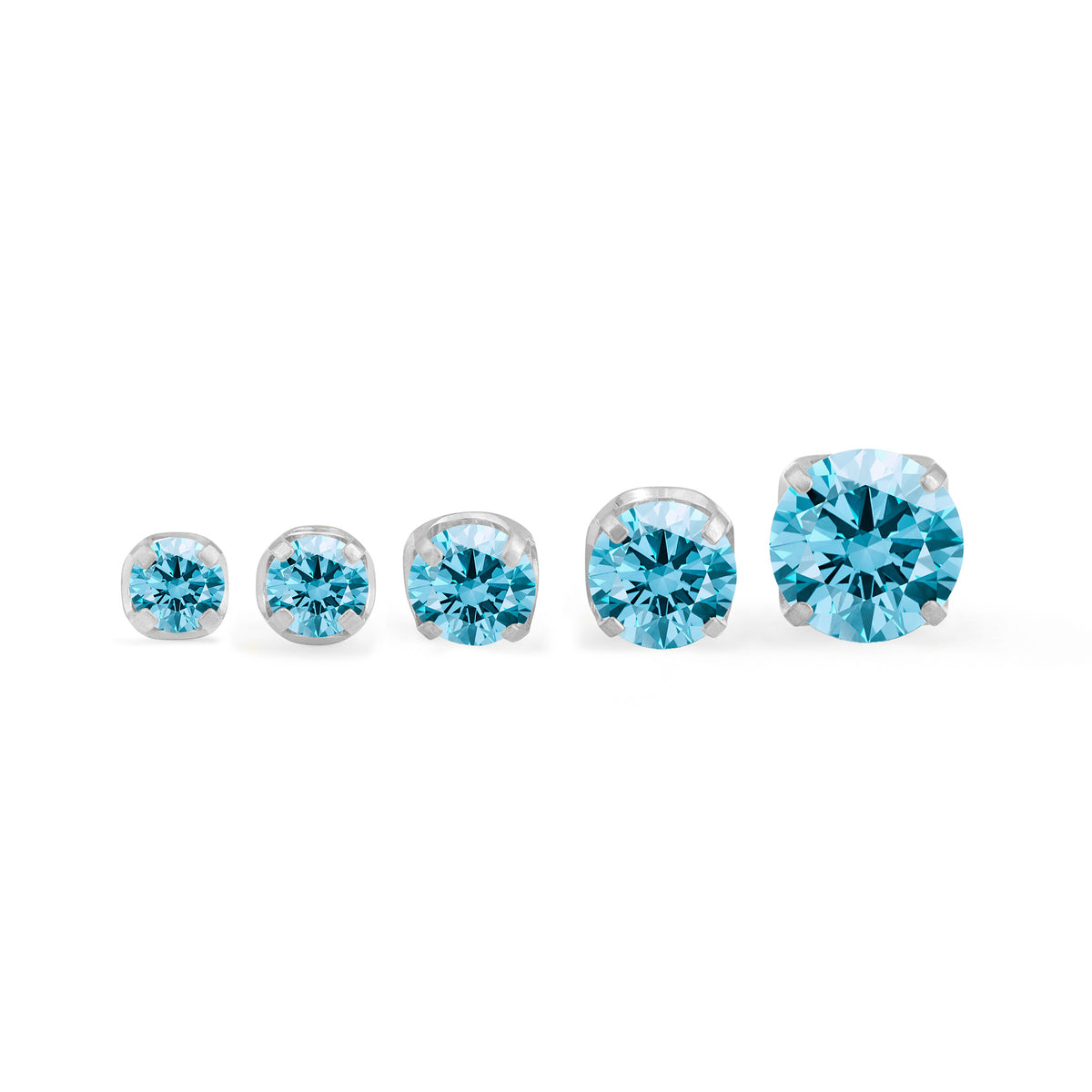 Light Blue Prong Gem