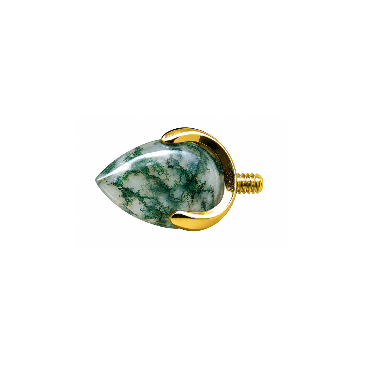 Moss Agate Bullet 14g (1.6mm)