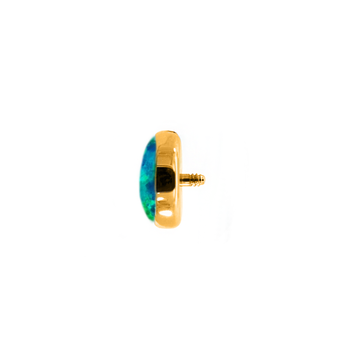 Peacock Opal Threaded 16g Cabochon