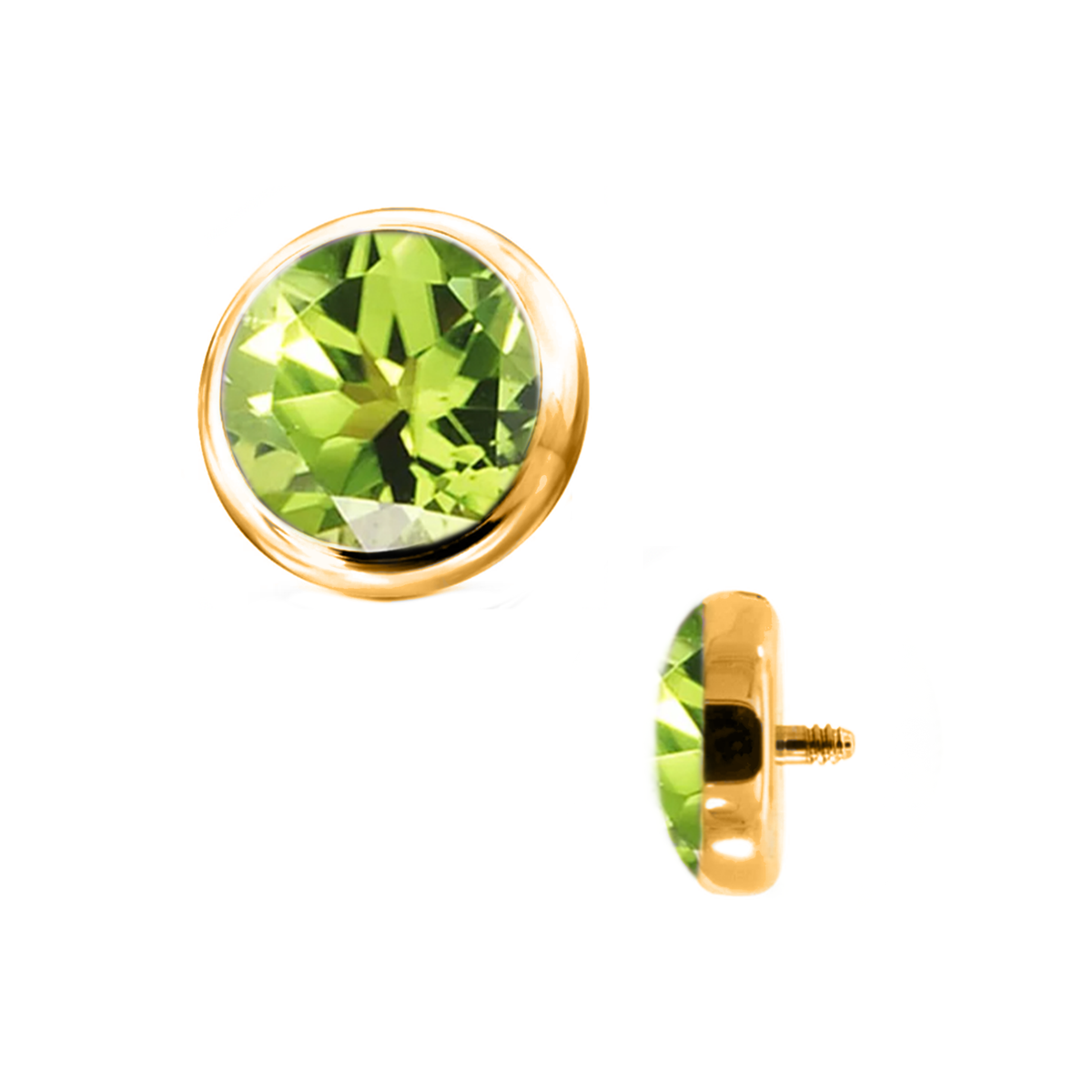 Peridot 1.6mm (14g) Flat Gem