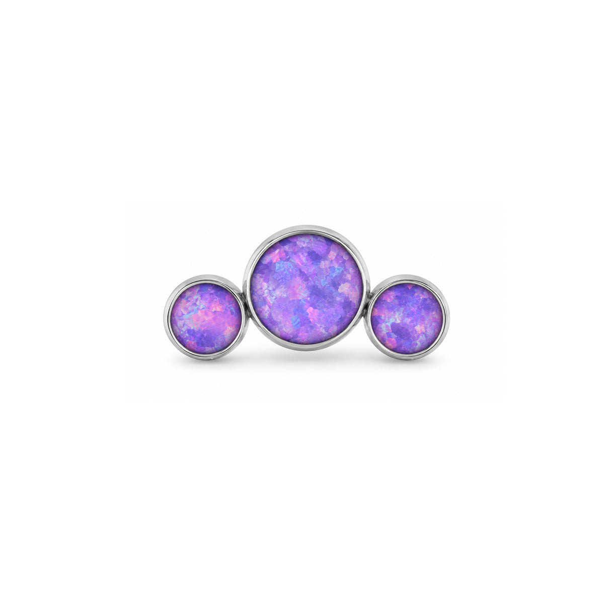 Purple Opal 3 Bezel Cluster